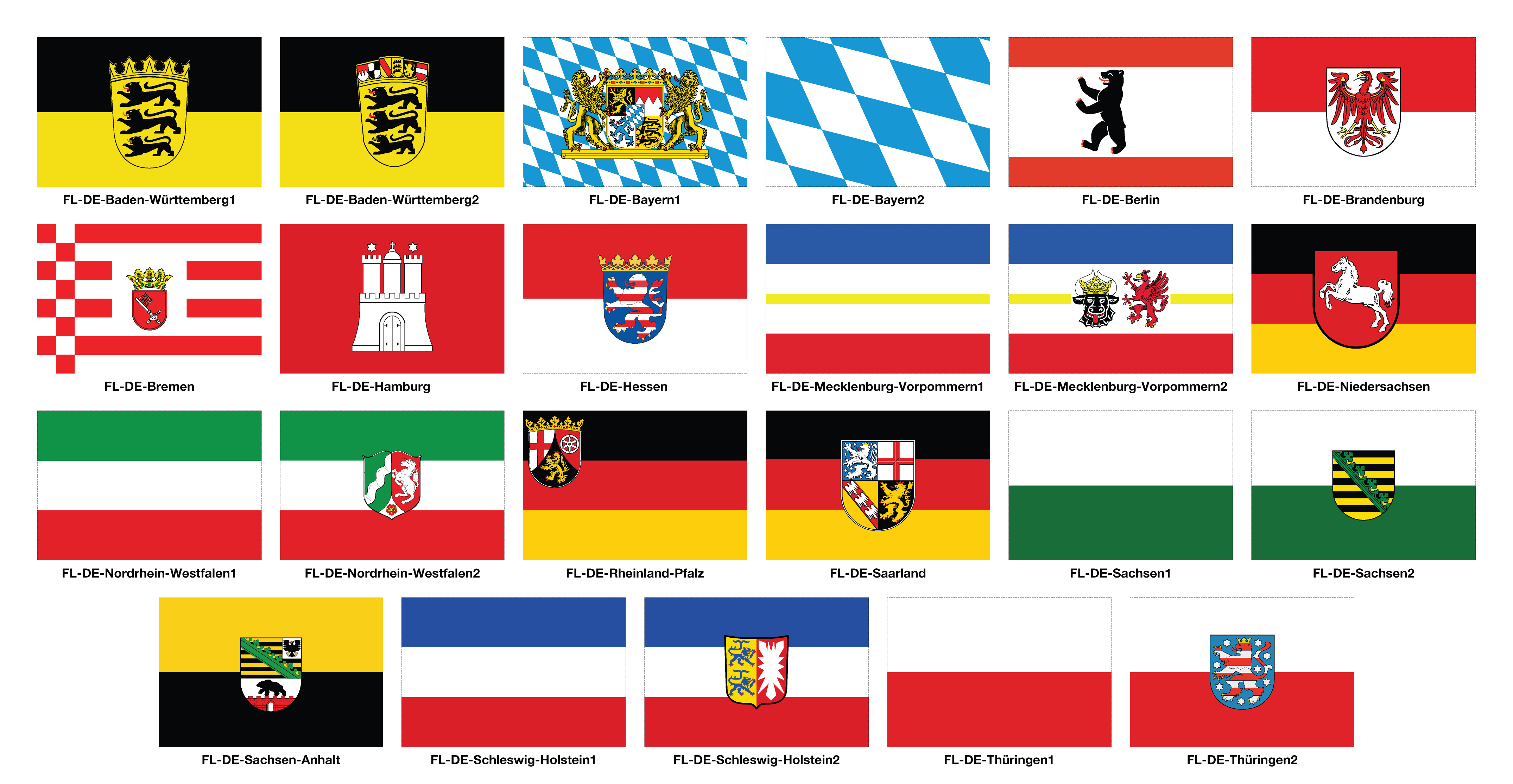 Deutschland Aufkleber - Deutsche Flagge 7 x 10 cm, 5 Sticker - MaxFlags 